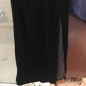 Velvet Black Dress Long size 4
